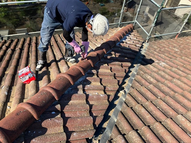 南アルプス市　棟設置